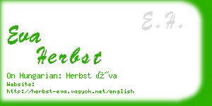 eva herbst business card